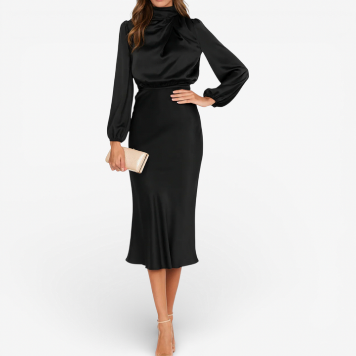 Women's Long Sleeve Formal Dress