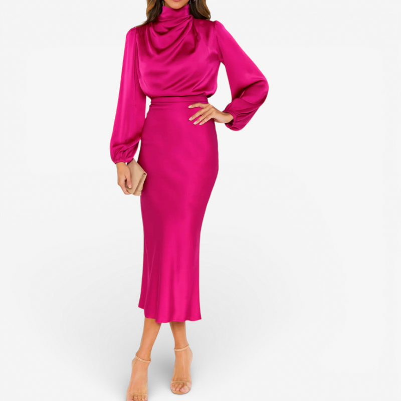 Women's Long Sleeve Formal Dress
