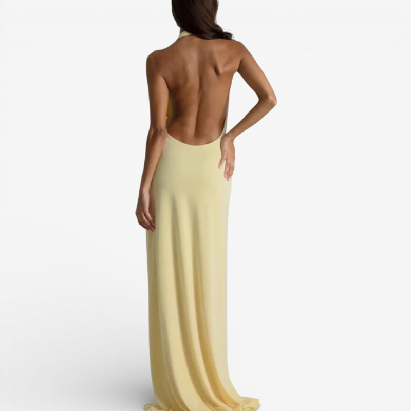 Women's Maxi Cocktail Dress With Split