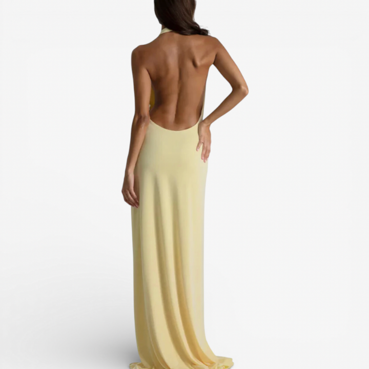 Women's Maxi Cocktail Dress With Split
