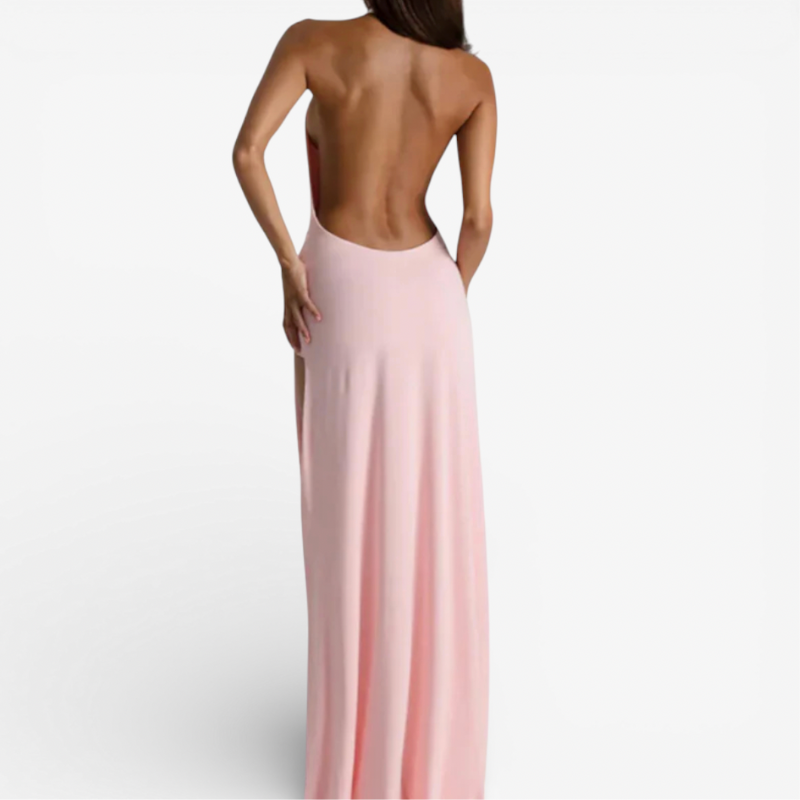 Women's Maxi Cocktail Dress With Split