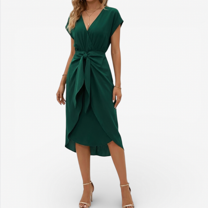 Women's Formal Dress With V Neck