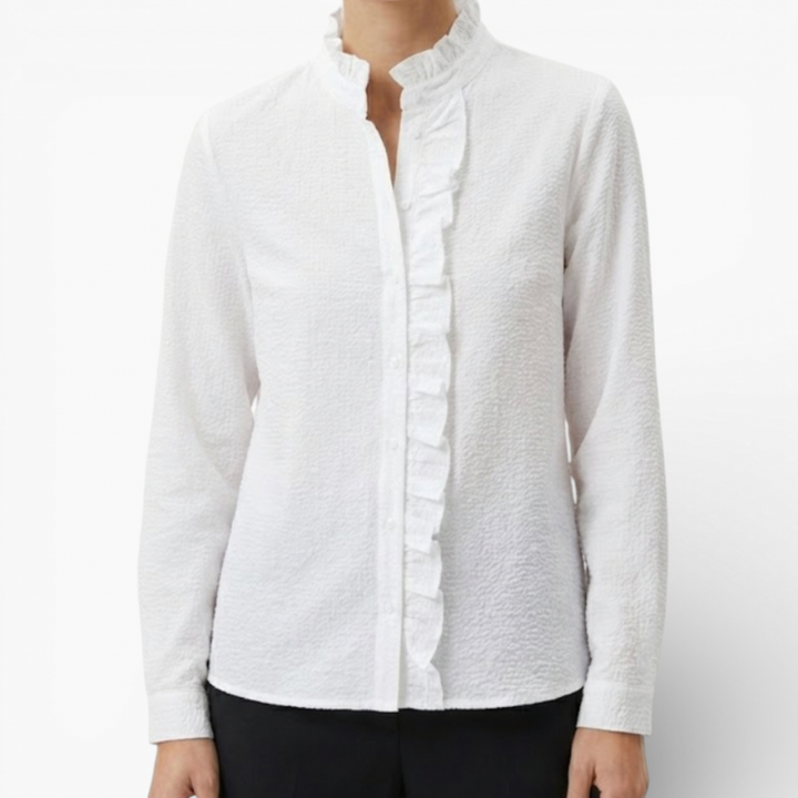 Women's Blouse With Ruffle