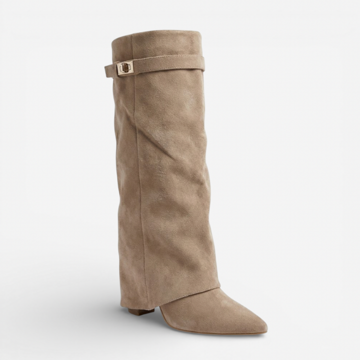Women’s High Boots With Flap