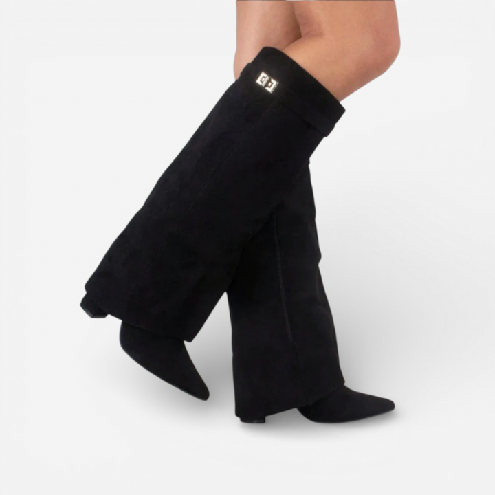 Women’s High Boots With Flap