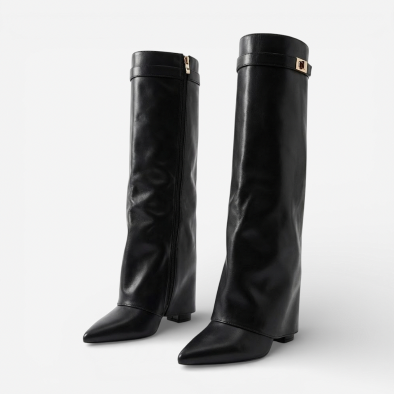 Women’s High Boots With Flap