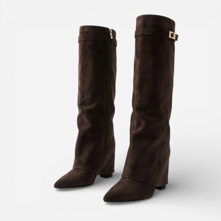 Women’s High Boots With Flap