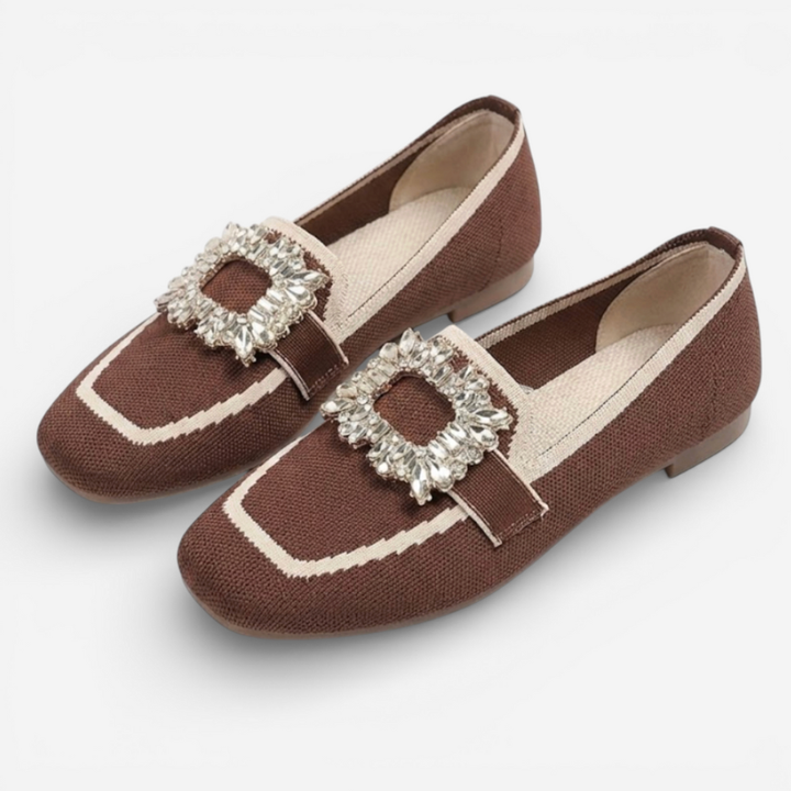 Women’s Loafers With Decorative Buckle