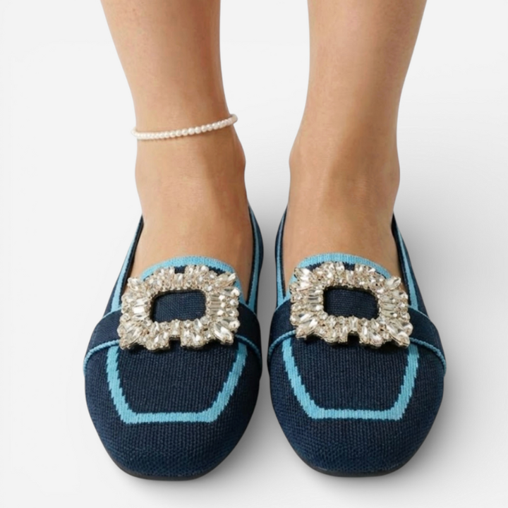 Women’s Loafers With Decorative Buckle
