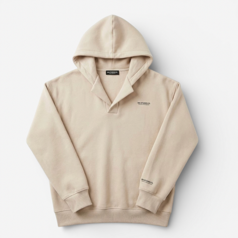 Women’s Hoodie With Crossover Neckline