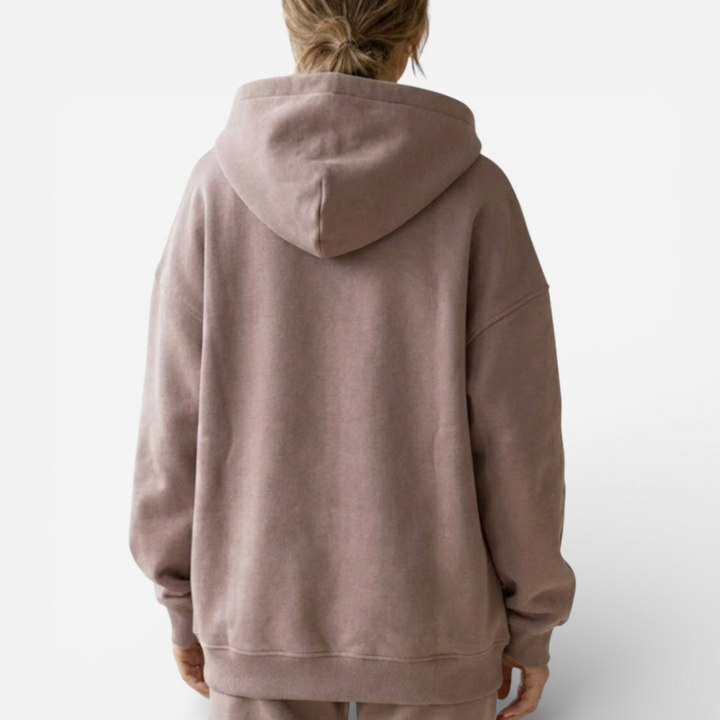 Women’s Hoodie With Crossover Neckline
