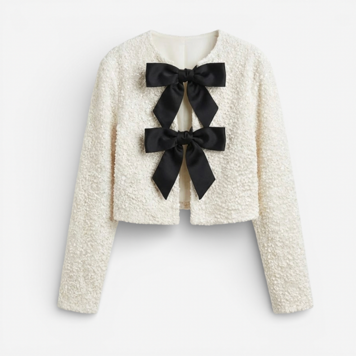 Women's Cardigan With Bow Detail