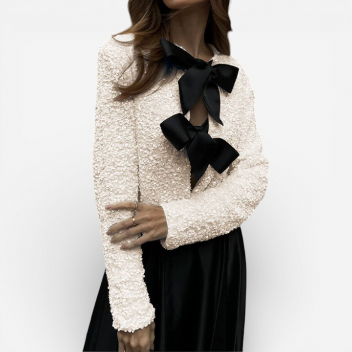 Women's Cardigan With Bow Detail