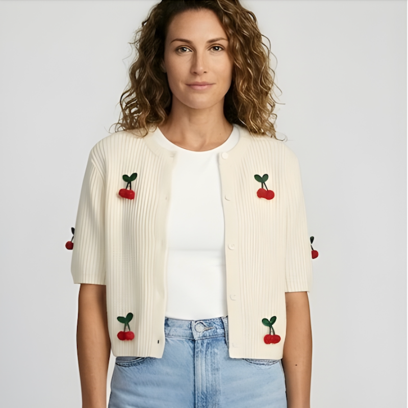 Women's Cherry Cardigan