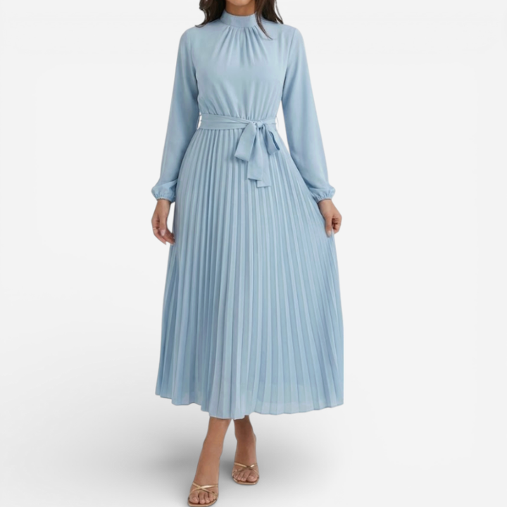 Women's Formal Maxi Dress With Collar