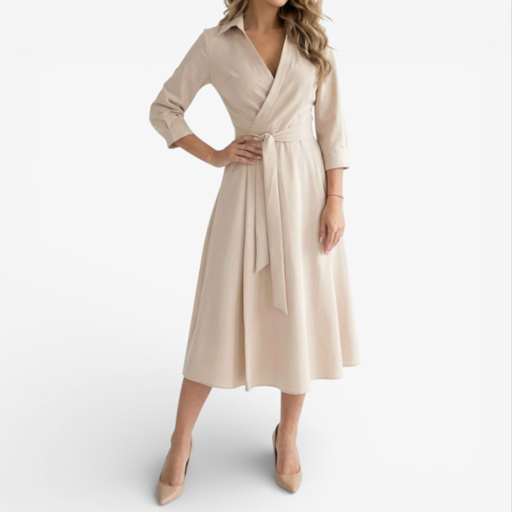 Women’s Formal Maxi Dress With Waist Bow