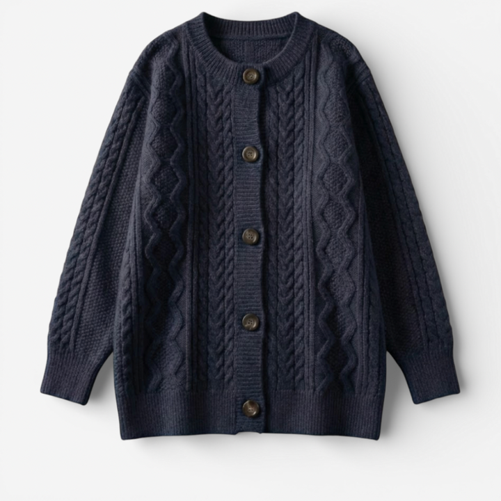 Women's Classic Cable Knit Cardigan