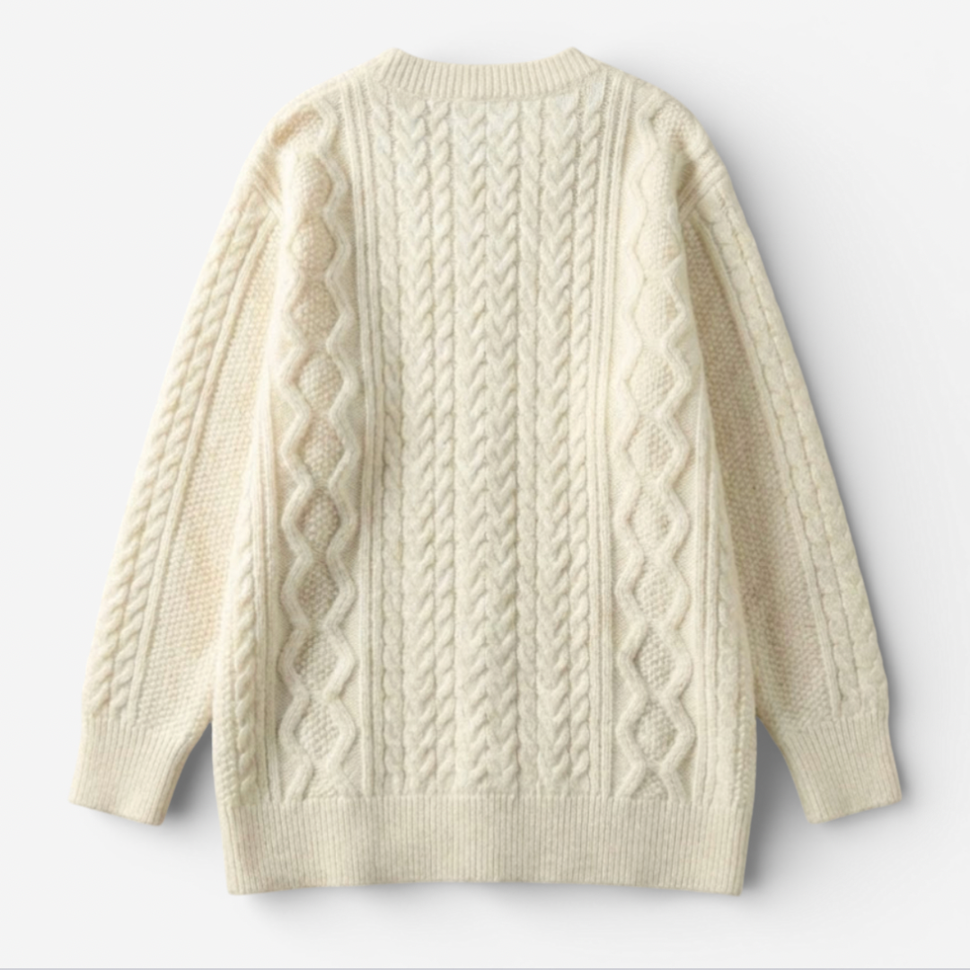 Women's Classic Cable Knit Cardigan
