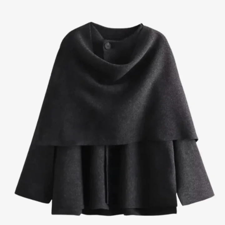 Women's Knitted Jacket With Scarf