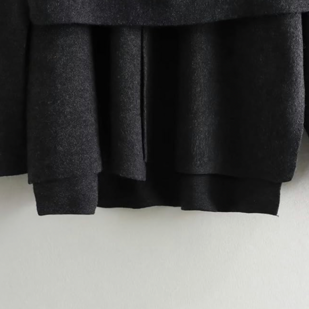 Women's Knitted Jacket With Scarf