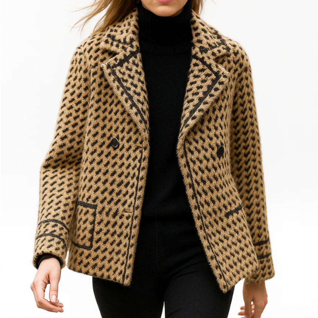 Women’s Knitted Jacket With Collar