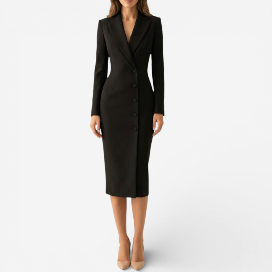 Women's Tailored Formal Midi Dress