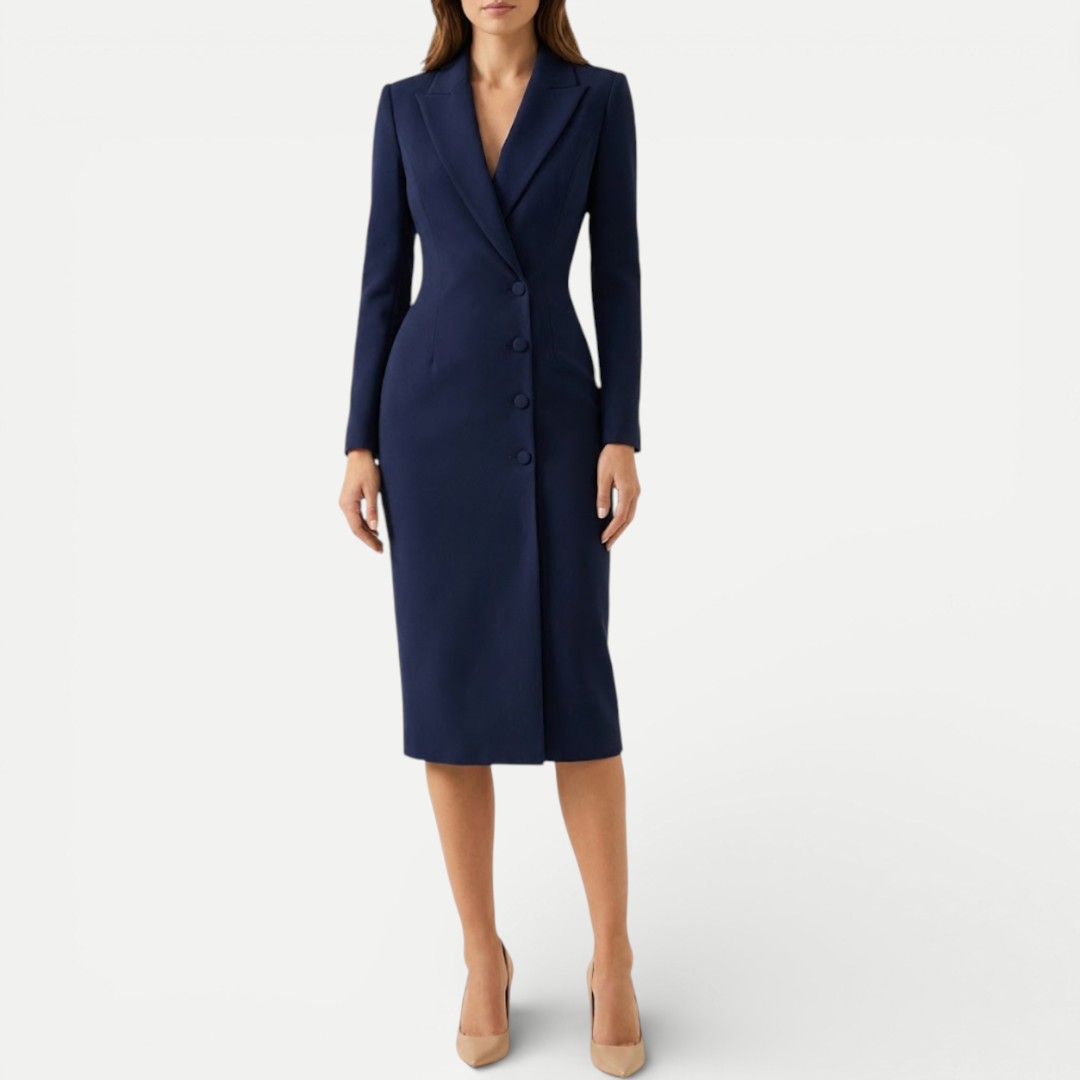 Women's Tailored Formal Midi Dress