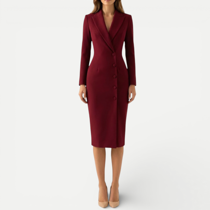 Women's Tailored Formal Midi Dress