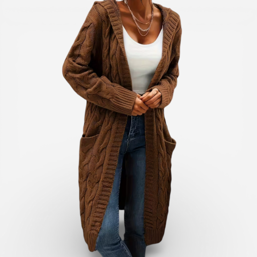 Women’s Longline Cardigan With Hood