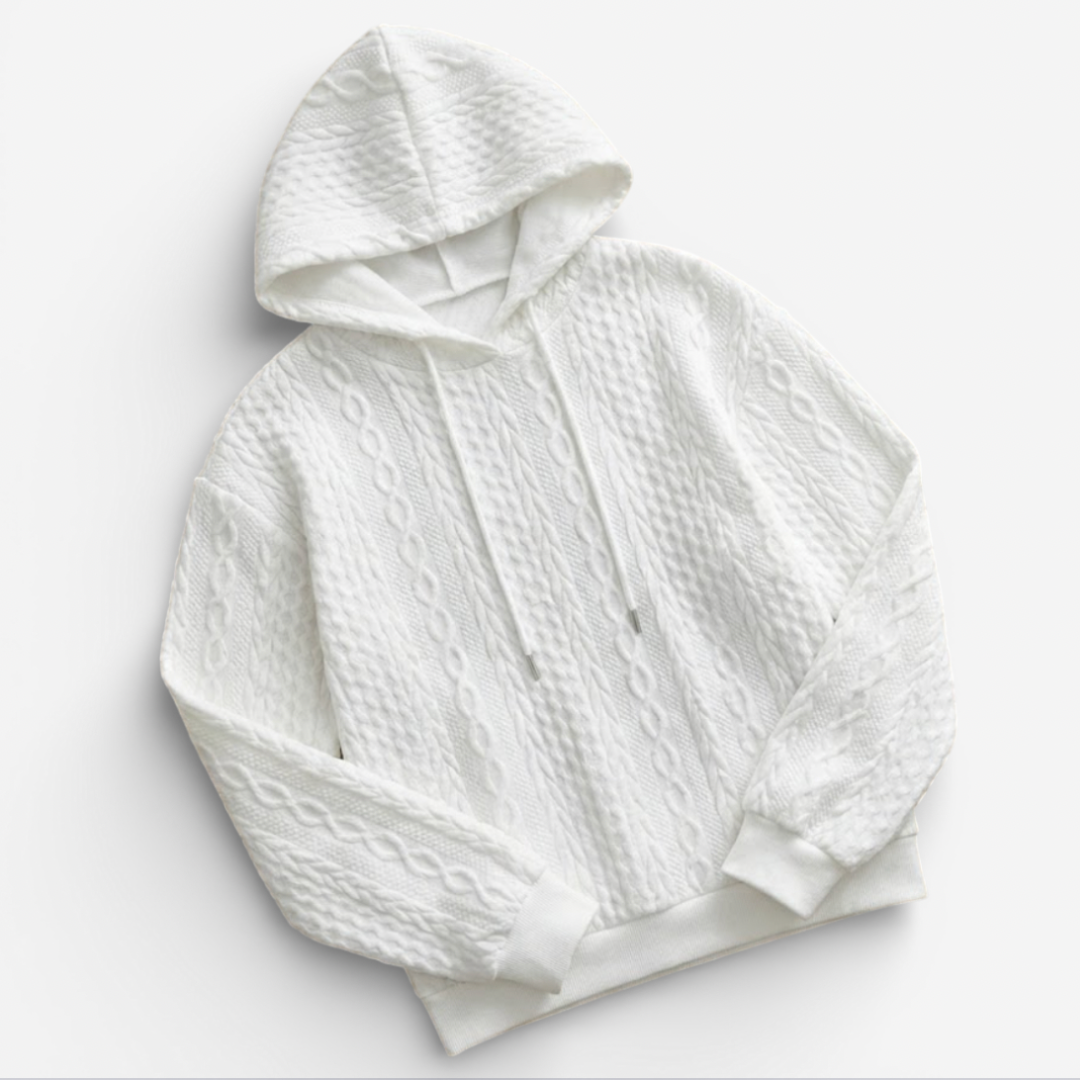 Women's Cable Knit Style Hoodie