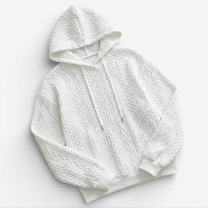 Women's Cable Knit Style Hoodie
