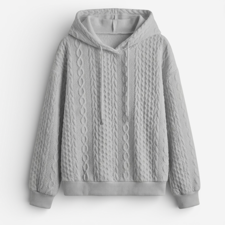 Women's Cable Knit Style Hoodie