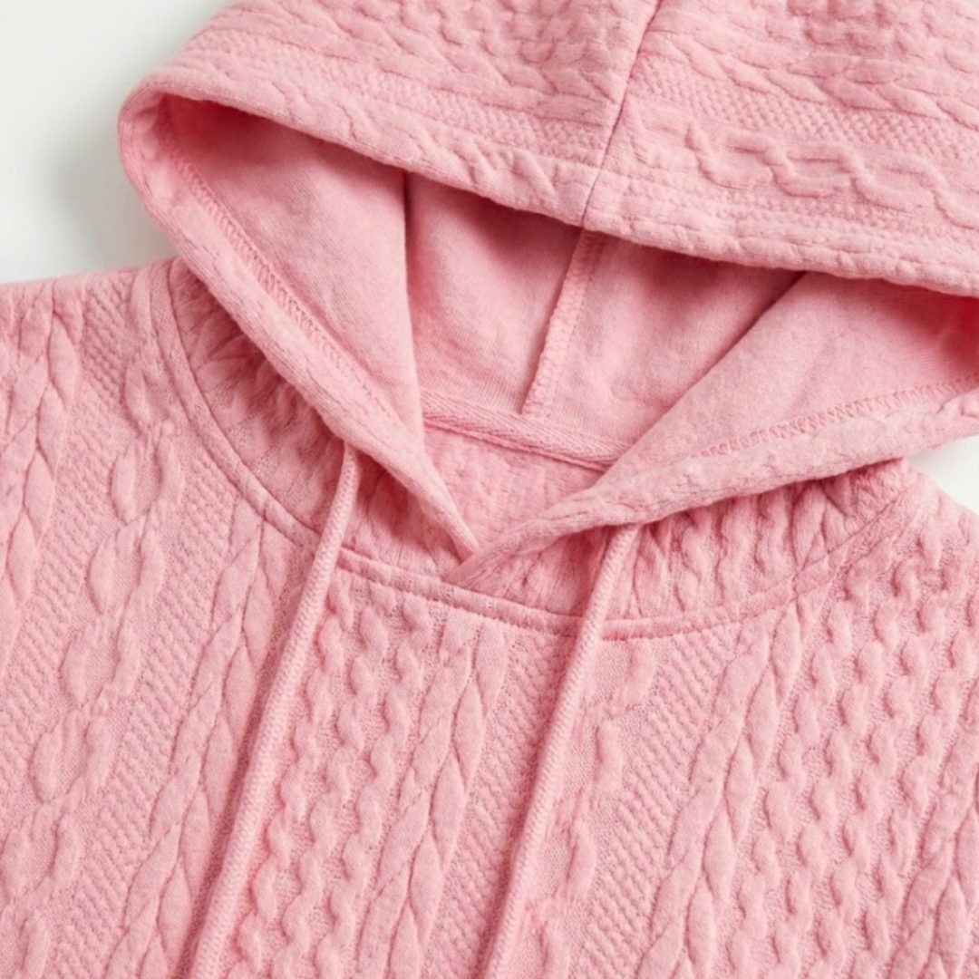 Women's Cable Knit Style Hoodie