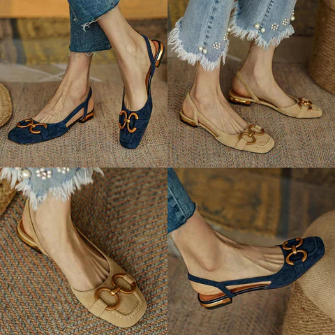 Buckle sandals for women