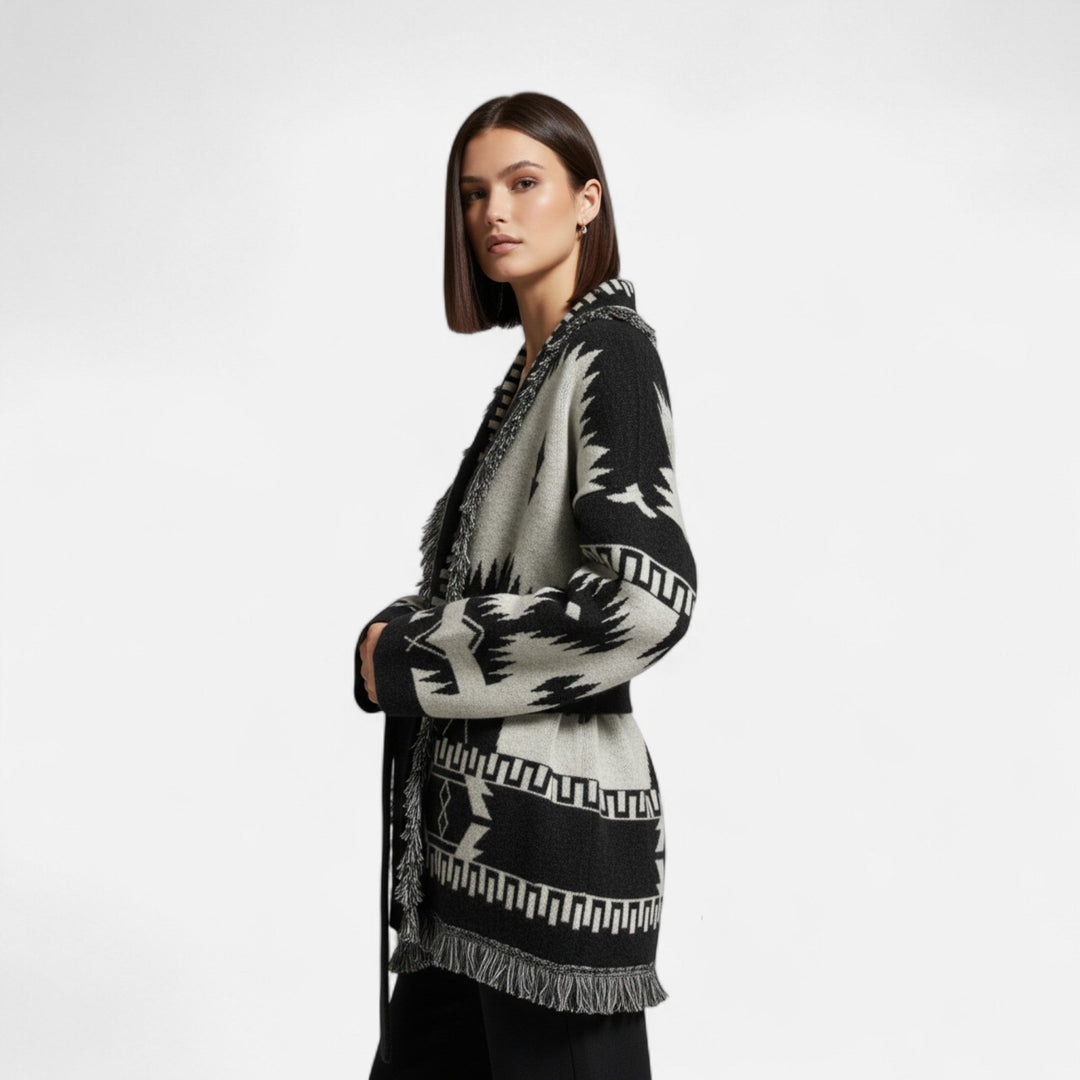 Women’s Vintage 100% Cashmere Tassel Cardigan