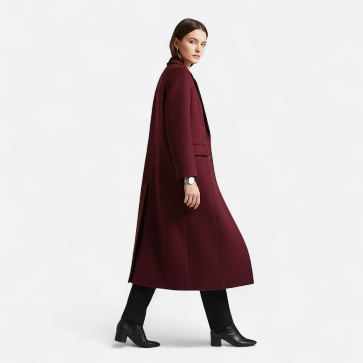 Women's Elegant Collared Trench Coat