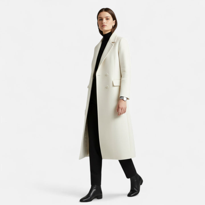 Women's Elegant Collared Trench Coat