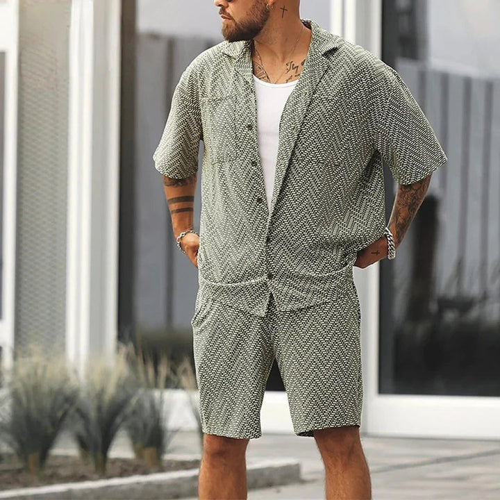 Men's Stylish Pattern Summer Set