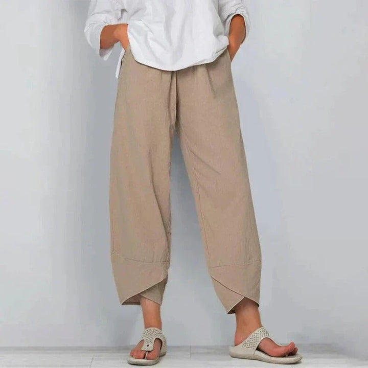 Valesse | Women's Cotton Wide Leg Casual Pants