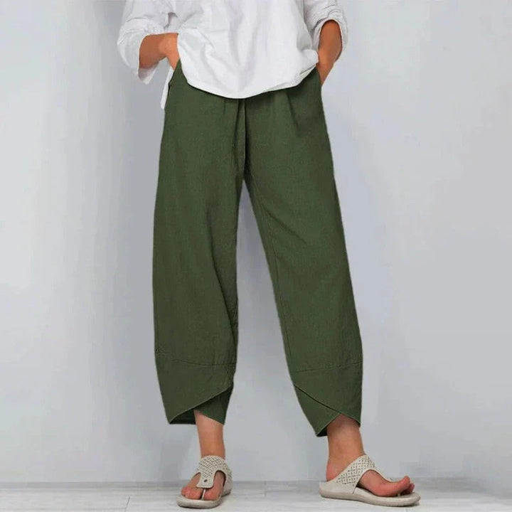 Valesse | Women's Cotton Wide Leg Casual Pants