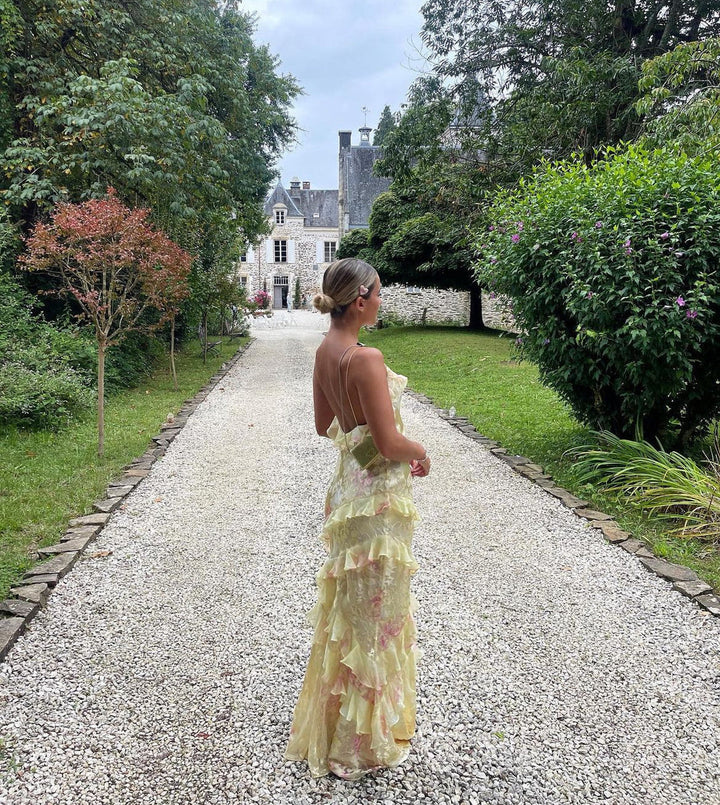 Women's Chic Ruffle Maxi Dress