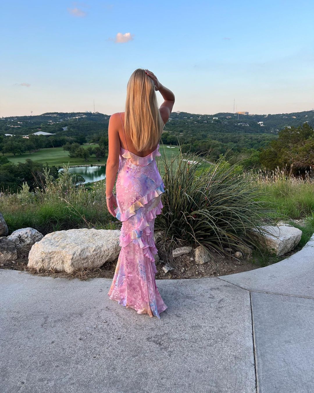 Women's Chic Ruffle Maxi Dress
