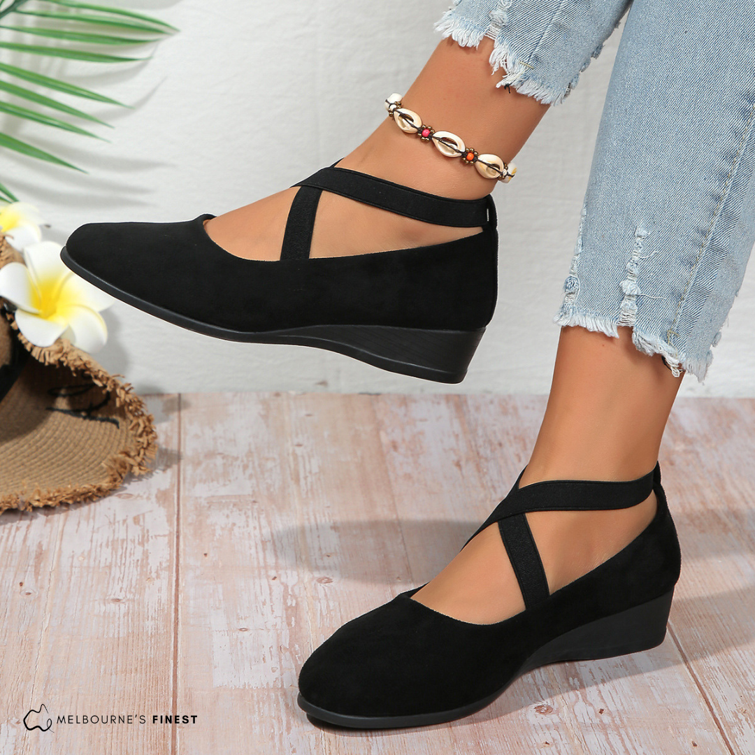 Neriva | Women's Strappy Wedge Comfort Shoes