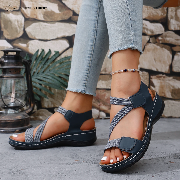 Selina | Women's Strappy Cushioned Comfort Sandals