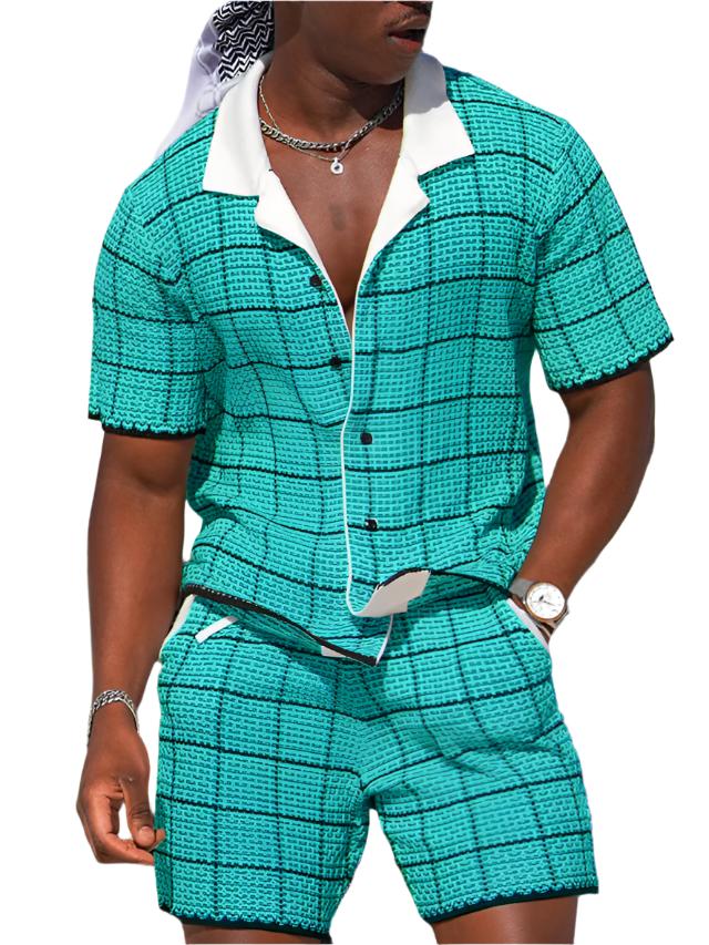 Premium Men's Checkered Set