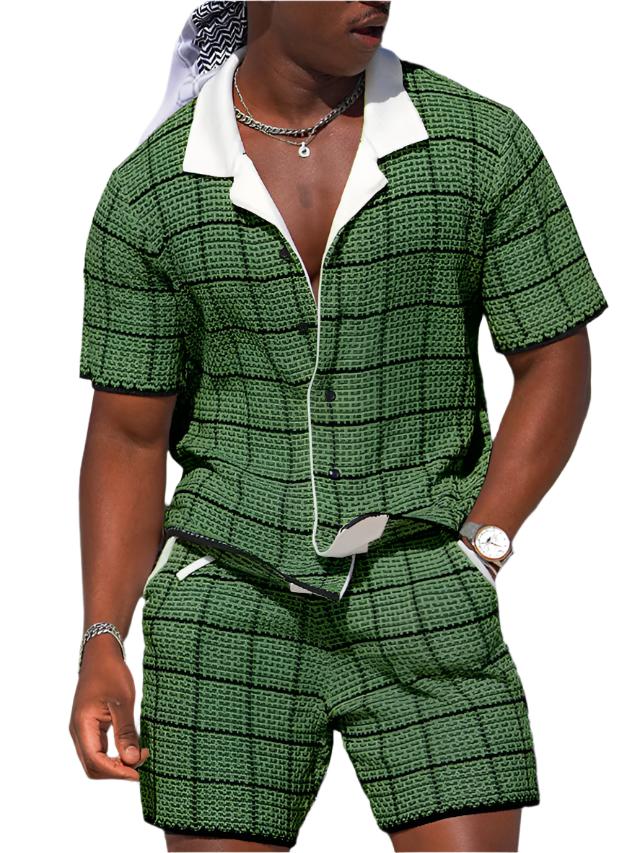 Premium Men's Checkered Set