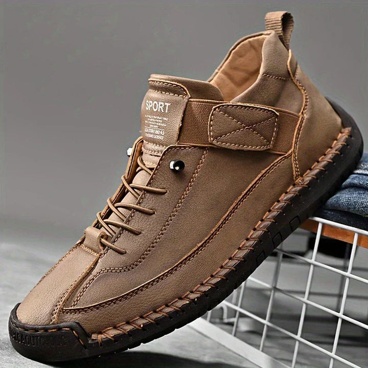 Elvara | Women's Leather Comfort Support Slip On Sneakers
