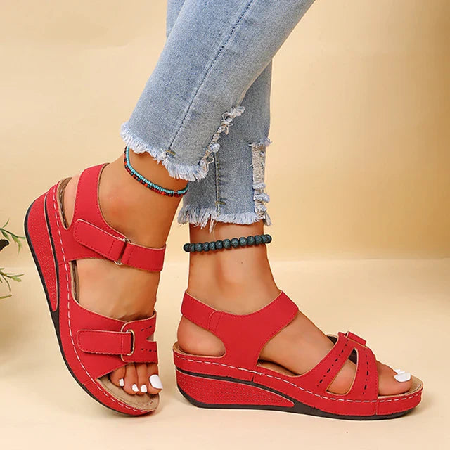 Open toe supporting sandals for women