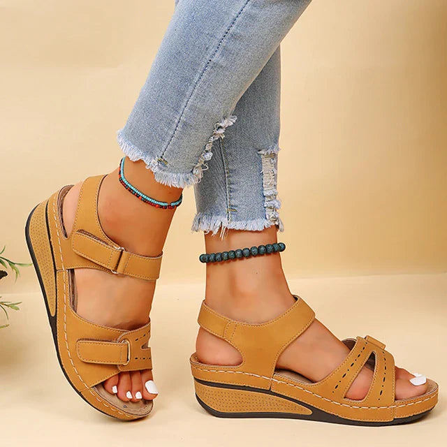 Open toe supporting sandals for women