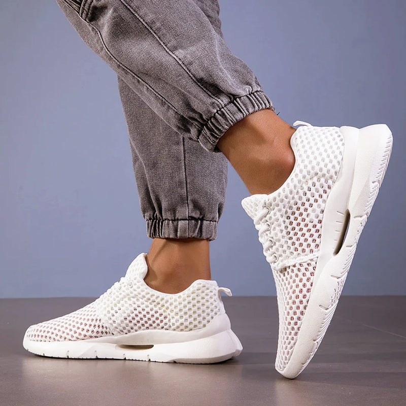 Norava | Men's Mesh Lace Up Sneakers with Flexible Sole
